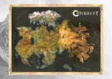 PBW1037 Conquest Cloth Map Of Alektria, The First Continent Of EÄ